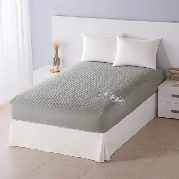 Protector De Colchon Repelente Gris