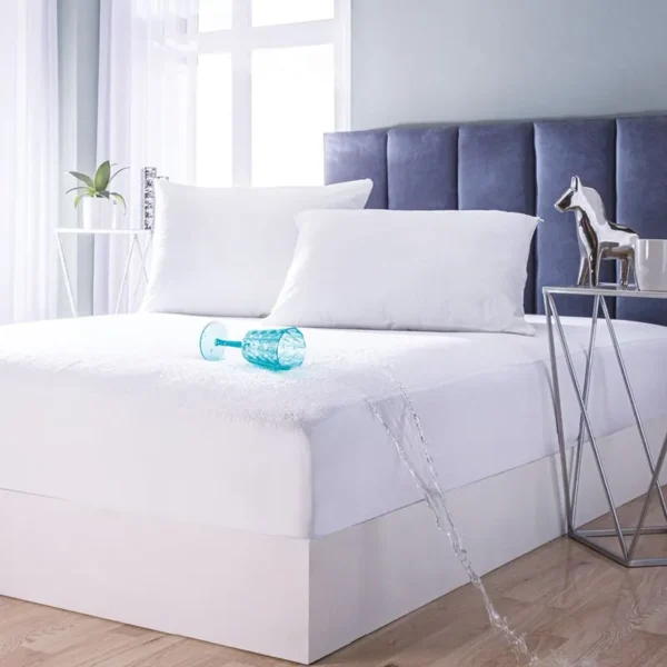 Protector De Colchon Impermeable Blanco
