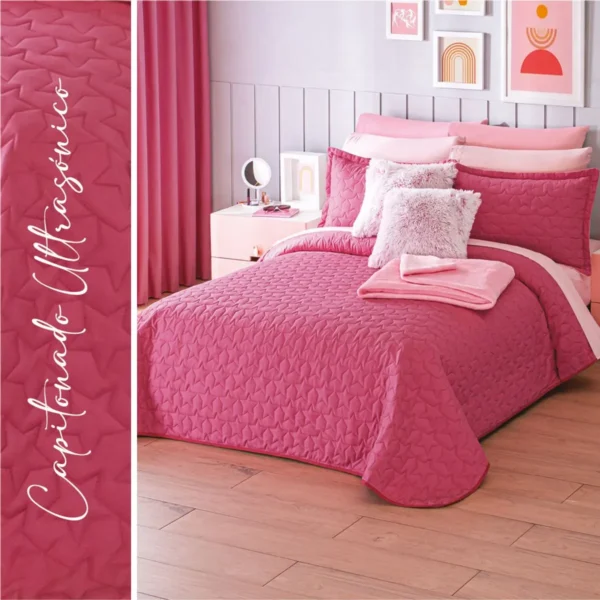 Edredón Ligero 2 Vistas Fiusha-Rosa