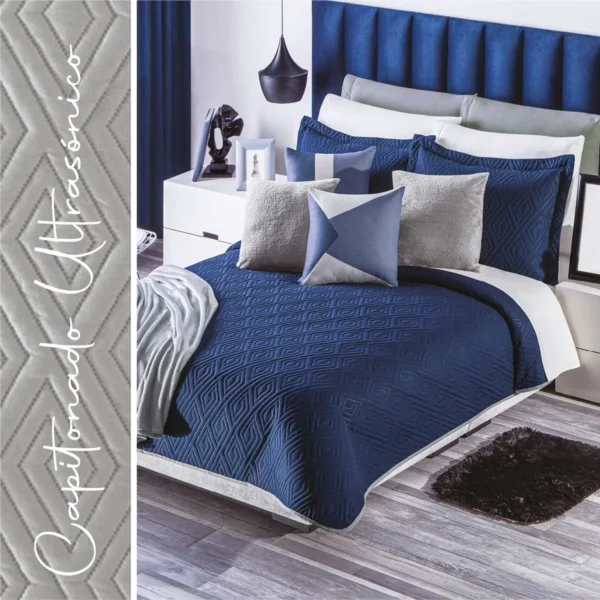 Edredón Ligero 2 Vistas Marino-Gris