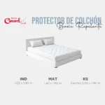 Protector De Colchon Repelente Gris