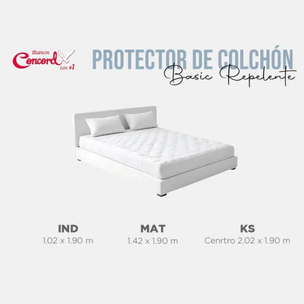 Protector De Colchon Repelente Gris