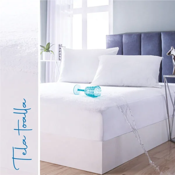 Protector De Colchon Impermeable Blanco