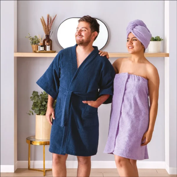 Bata De Baño Unitalla 100% Algodón Unitalla