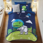Edredón Ligero 2 Vistas Dinos Astronauta Individual