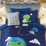 Edredón Ligero 2 Vistas Dinos Astronauta Individual