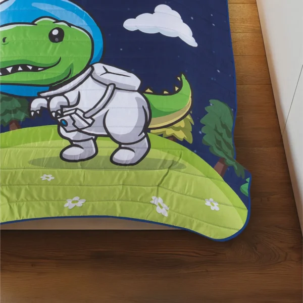 Edredón Ligero 2 Vistas Dinos Astronauta Individual