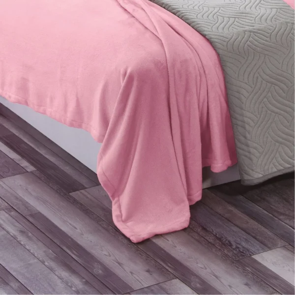 Cobertor Ligero Ultrasuave Rosa- Matrimonial/Individual