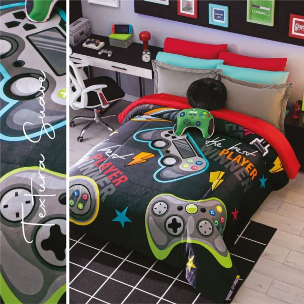 Cobertor Pachicalientito Gamer Matrimonial-Individual