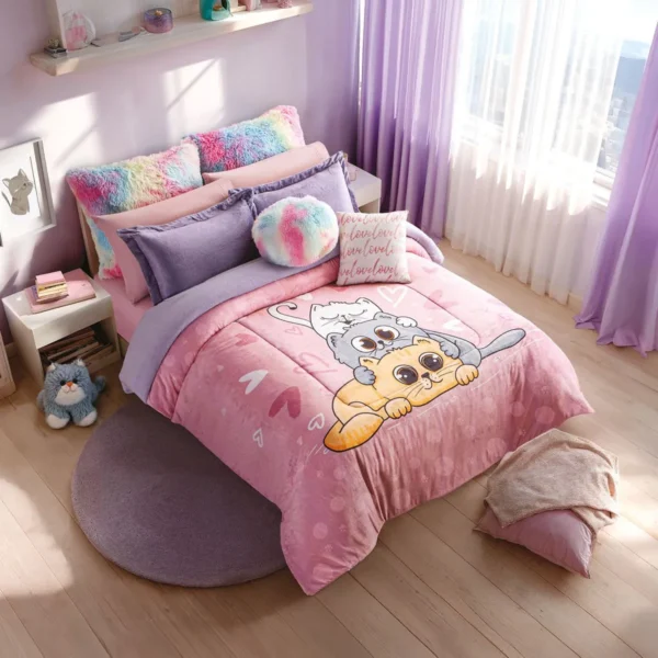 Cobertor Pachicalientito Michis Matrimonial-Individual