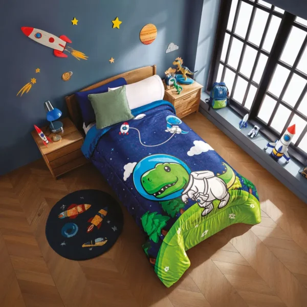Cobertor Pachicalientito Dino Astronauta Individual