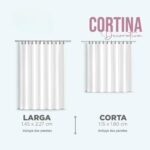 Cortina Decorativa Larga Variedad de Colores