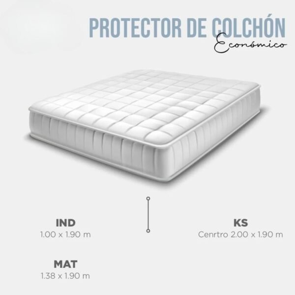 Protector De Colchón Impermeable Blanco